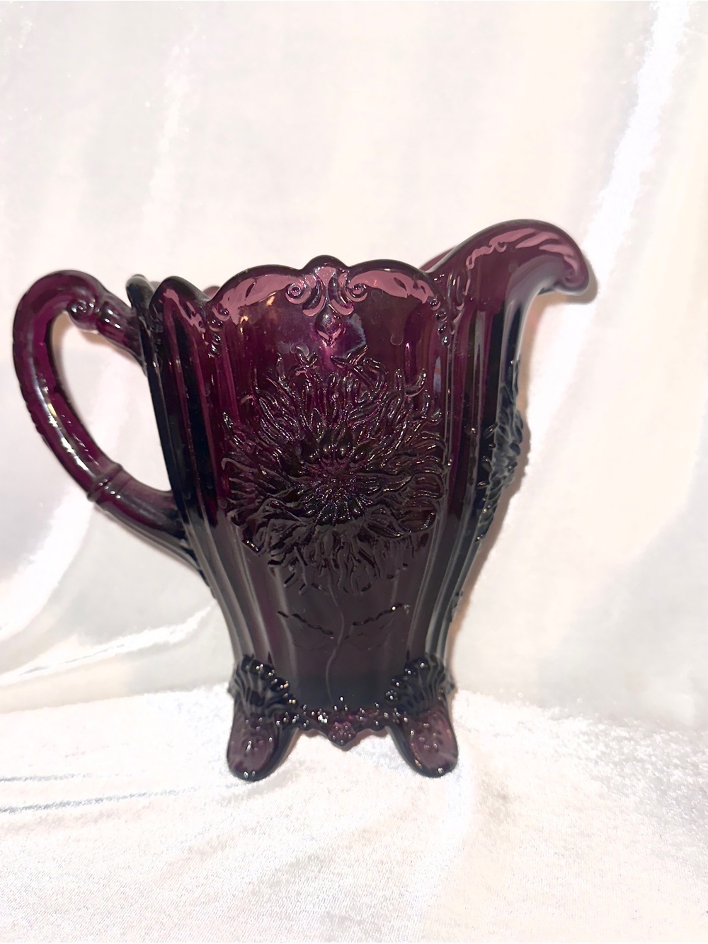 Vintage Mosser Amythest Glass Pitcher , 48 oz